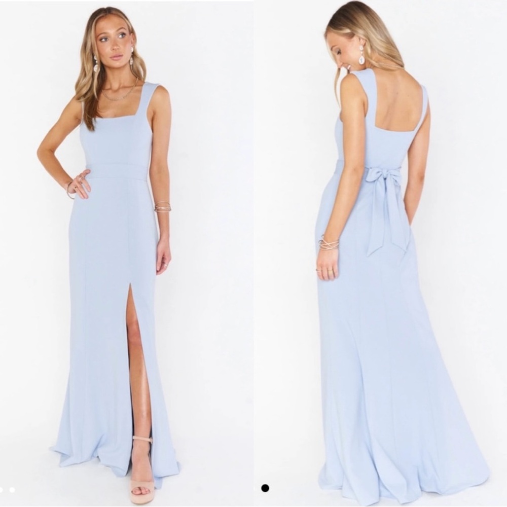Show Me Your MuMu Paris Gown in Steel Blue